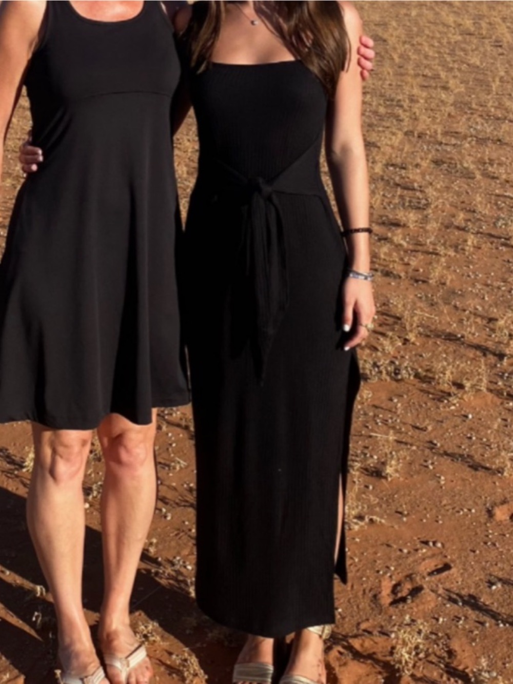 Reformation Hosby Black Maxi Dress with Tie Waist